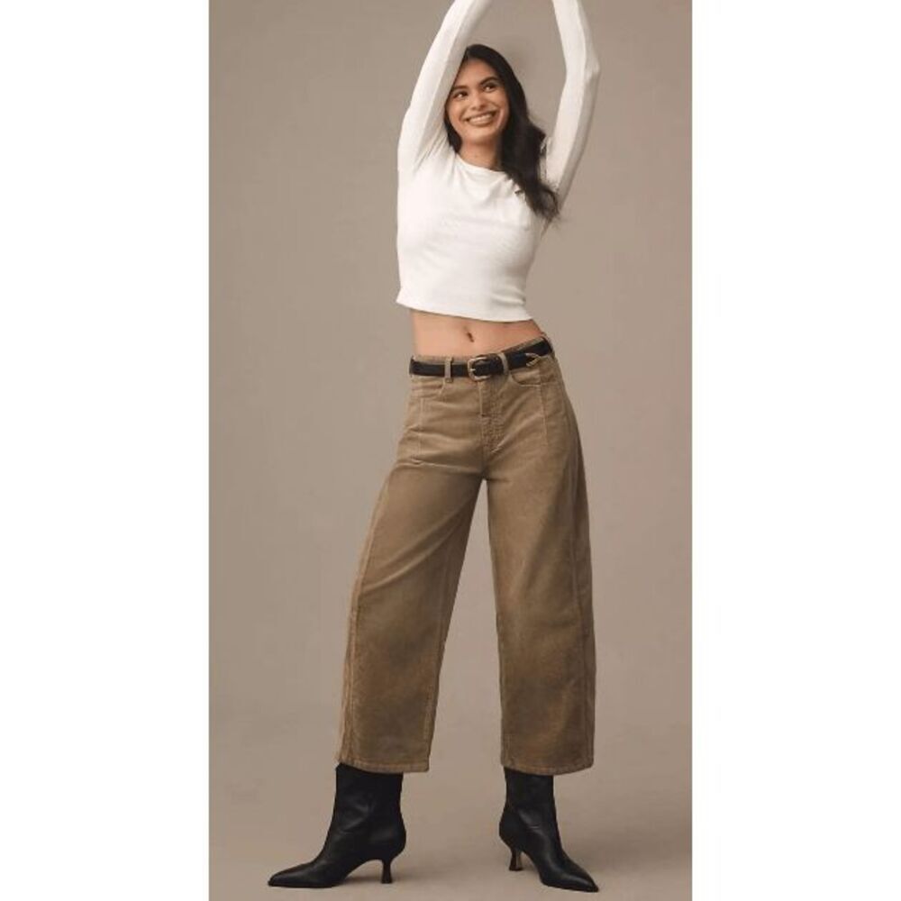 Anthropologie Barrel Jeans Corduroy  Size 27 NWT